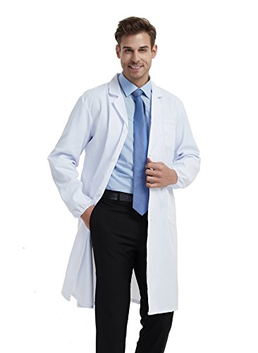 BSTT Herren Laborkittel Weiß Arbeitskleidung Uniformen Neue verbesserung Elastische Ärmel dünnes XXL BSTT Herren Laborkittel Weiß Arbeitskleidung Uniformen Neue verbesserung Elastische Ärmel dünnes XXL von BSTT