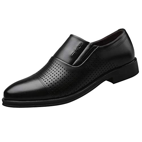 Herren Schuhe 38,5 Business Fashion Schuhe Herrenschuhe Spitzschuh Casual Hochzeit Lederschuhe für Herren Basketball Schuhe Herren (45, Schwarz) von BSWFA