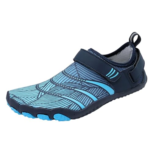 Suxi Shoes Damen Atmungsaktive Schwimm- Tauchschuhe Waten Fünf-Finger-Sprungseilschuhe Schnelltrocknende Strandschuhe Paarstil Damen Keilabsatz Schuhe Winter (Blue #3, 40) von BSWFA