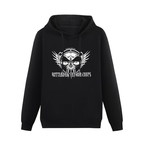 Rotterdam Terror Corps Mens Funny Unisex Sweatshirts Graphic Print Hooded Black Sweater M von BSapp