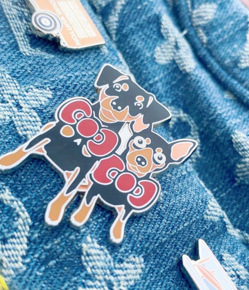 Zwergpinscher Mini Pin Fliege Hard Emaille Zwergpinscher Mini Pin Fliege Hard Emaille von BT2MPS