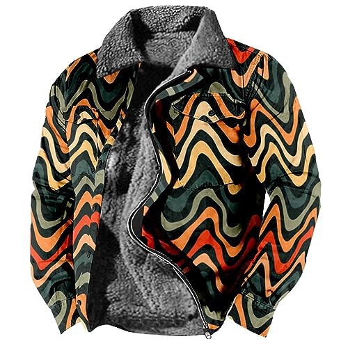 BTBDYDH Vintage Jacke Thermohemd Cordjacke Männer Flanellhemden Hemdjacke Arbeitsjacken&-Mäntel Hemdjacke Herren Gefüttert Lumberjacket Herren Winter Jacke Herren Flanellhemd Herren Winter Hemdjacke von BTBDYDH