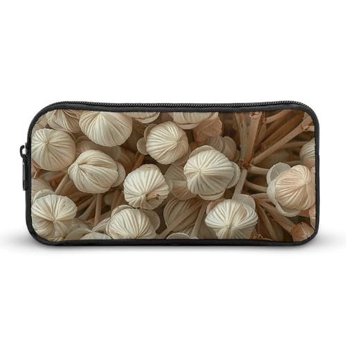 BTCOWZRV Großes Federmäppchen, großes weißes Zypressenbaum, ästhetisches Stifteetui für Damen und Herren, tragbare Kosmetiktasche, multifunktionale Münztasche für Büro, Urlaub, Stil, 22 x 12 x 5 cm, von BTCOWZRV