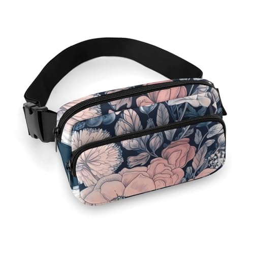 Bauchtasche, schöne Bauchtasche für Damen und Herren, wasserdichte Gürteltasche mit verstellbarem Gürtel, lässige Umhängetasche, Reise-Hüfttasche für Sport, Laufen, Radfahren, weiß, 20 x 13 cm, Bauchtasche, schöne Bauchtasche für Damen und Herren, wasserdichte Gürteltasche mit verstellbarem Gürtel, lässige Umhängetasche, Reise-Hüfttasche für Sport, Laufen, Radfahren, weiß, 20 x 13 cm, von BTCOWZRV