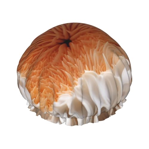 Inside of Mushroom Shower Cap for Women Men Waterproof Hair Cap with Elastic Band Double Layered Bath Caps Reusable Bathing Shower Caps for All Hair Types Inside of Mushroom Shower Cap for Women Men Waterproof Hair Cap with Elastic Band Double Layered Bath Caps Reusable Bathing Shower Caps for All Hair Types von BTCOWZRV