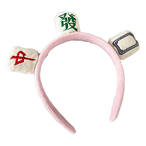 Plüsch-Mahjong-Haarband, weiche Stirnbänder, elastischer Turban für kreatives dehnbares Kopfband zum Waschen von Gesicht, Make-up Plüsch-Mahjong-Haarband, weiche Stirnbänder, elastischer Turban für kreatives dehnbares Kopfband zum Waschen von Gesicht, Make-up von BTGHPI