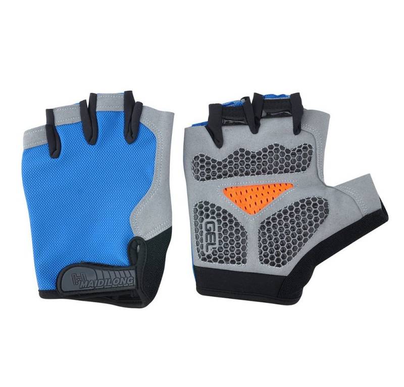 BTTO Hsch. Fahrradhandschuhe Halbe Fingerhandschuhe,Outdoor-Sport Halbfinger-Handschuhe Trainingshandschuhe,Gewichtheben Radfahren Gym Fitness Workout Jogging von BTTO Hsch.