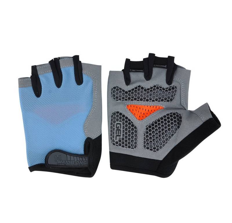 BTTO Hsch. Fahrradhandschuhe Halbe Fingerhandschuhe,Outdoor-Sport Halbfinger-Handschuhe Trainingshandschuhe,Gewichtheben Radfahren Gym Fitness Workout Jogging von BTTO Hsch.