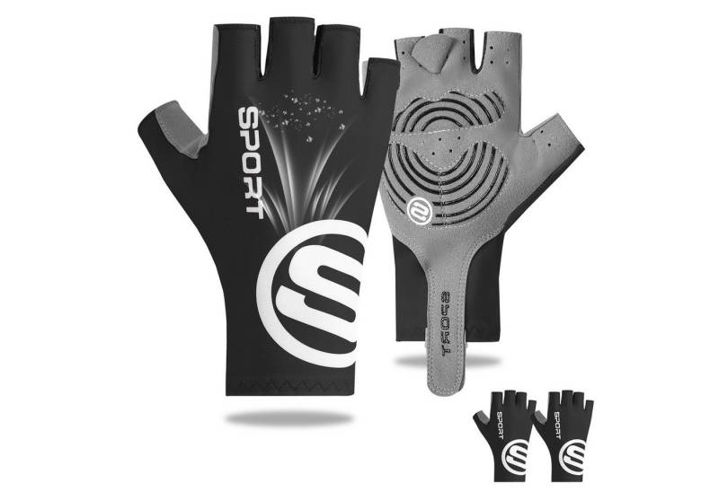 BTTO Hsch. Fahrradhandschuhe Halbfinger Handschuhe Rutschfest & Atmungsaktiv Dünner Gummizug, für Reiten Angeln Outdoor Felsklettern von BTTO Hsch.