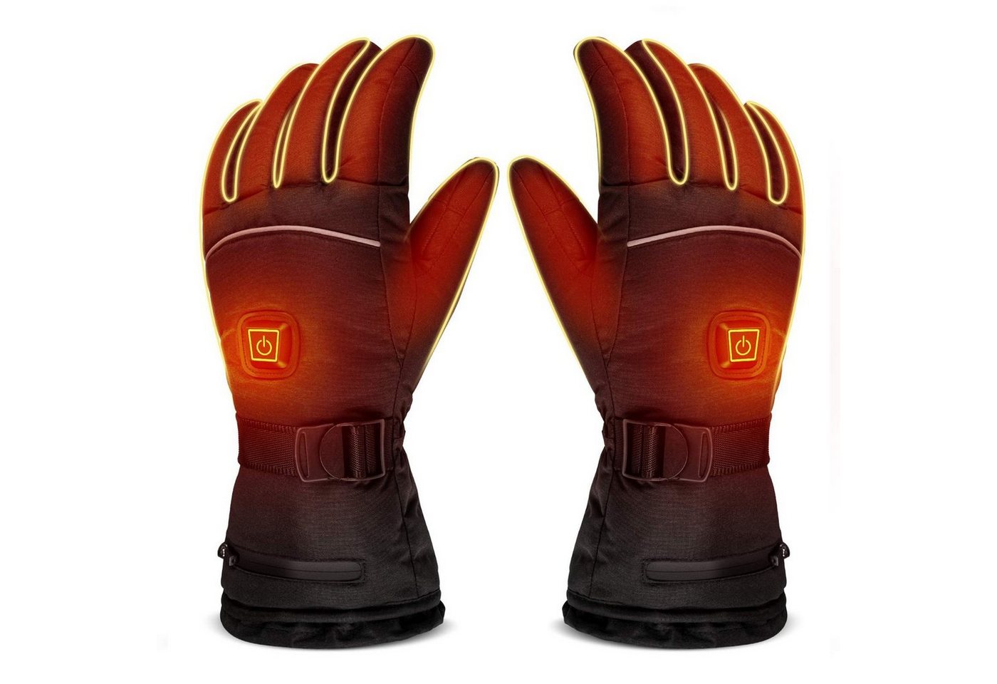 BTTO Multisporthandschuhe Handschuhe Damen Herren Winter,Thermohandschuhe,Winter Handschuhe Batterie,Wasserdichte Touchscreen Handschuhe von BTTO