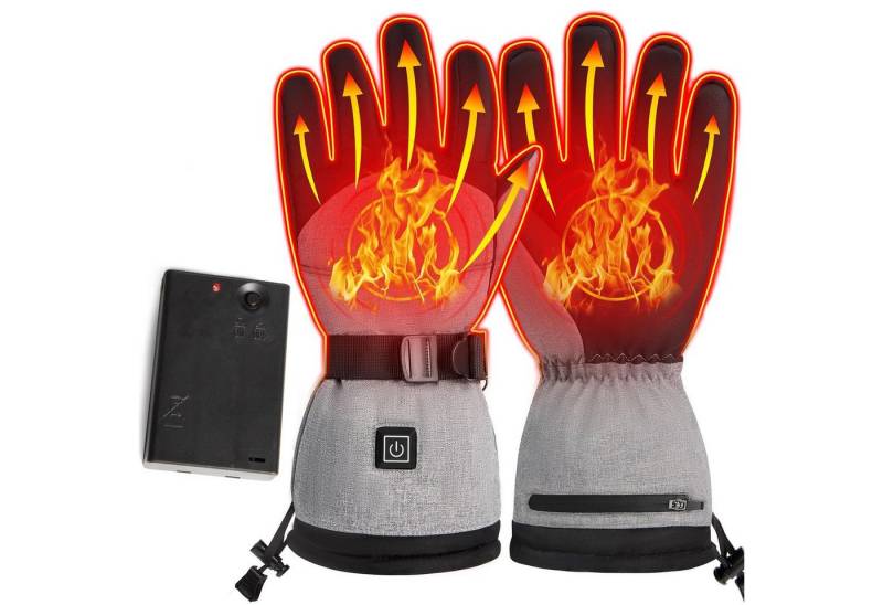 BTTO Multisporthandschuhe Skihandschuhe Handschuhe Damen Herren Winter,Beheizte Handschuhe Thermohandschuhe,Batterie,Wasserdichte Touchscreen Handschuhe von BTTO
