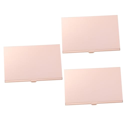 BTYQKZVPM Aluminium-Kartenetui Vatertagsgeschenk, Vatertag 3 stücke Professionelle Visitenkarte Lagerung Box Metall Karte Halter Elegante Organizer von BTYQKZVPM