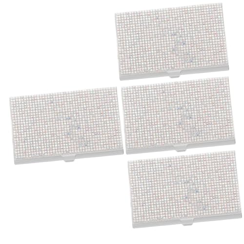 BTYQKZVPM Aluminium-Kartenetui Vatertagsgeschenk, Vatertag 4 stücke Box Robust Visitenkarte Lagerung Box Karte Veranstalter Versiegelt Abdeckung von BTYQKZVPM