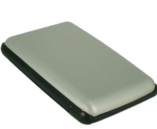 BTYQKZVPM Aluminium-Kartenetui Vatertagsgeschenk, Vatertag Visitenkartenhalter Visitenkartenetui aus Aluminiumlegierung Herren Visitenkartenhalter(Silver) von BTYQKZVPM