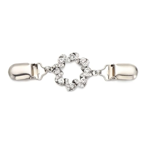 Cinch-Clip, Damen Strass Schal Cardigan Clip 3er Pack Mehrfarbig(2) von BTYQKZVPM