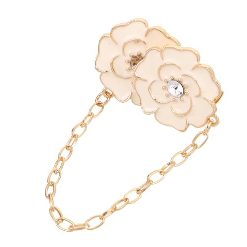 Cinch-Clip, Strass-Blumenbrosche, Schal-Clip mit Pulloverkette for Damen Cinch-Clip, Strass-Blumenbrosche, Schal-Clip mit Pulloverkette for Damen von BTYQKZVPM