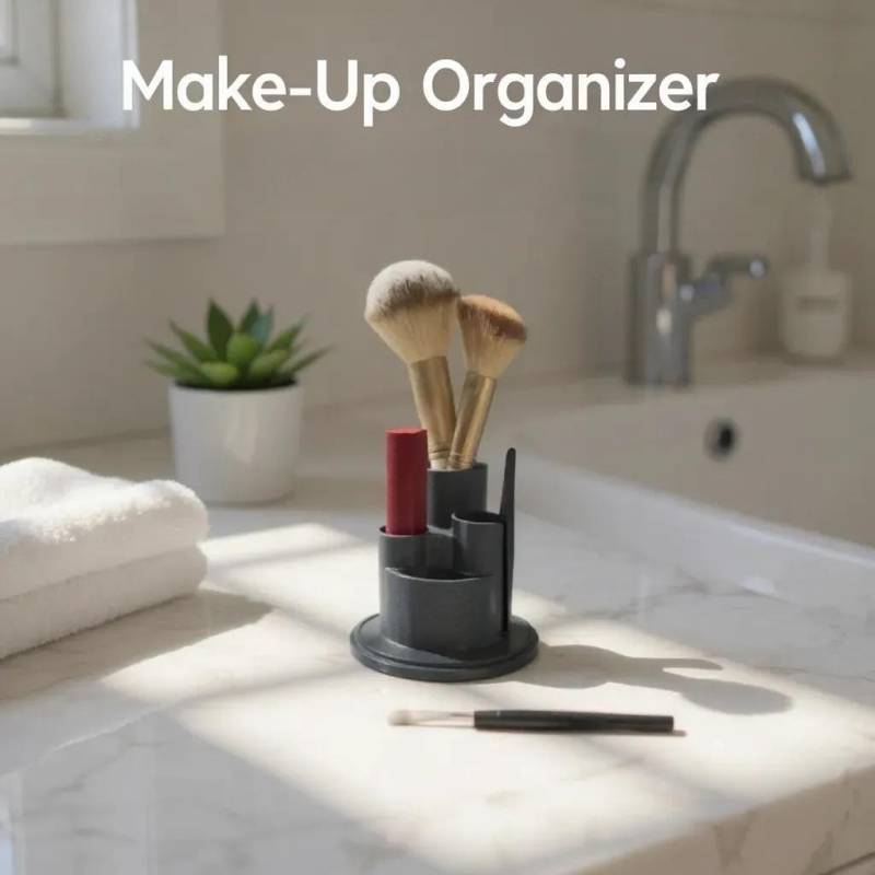 Make-Up Organizer Für Schminktisch | Kosmetik & Pinselhalter Lippenstifthalter Moderner Beauty 3D Gedruckt von BTandCo