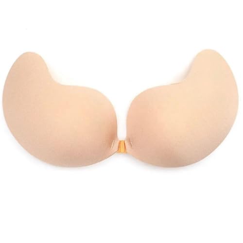 Klebe BH Push up Rückenfrei Trägerlos BH ohne träger Klebe-BHS große Brust Wiederverwendbare Unsichtbar Haut Freundlich Sticky Strapless Bra für kleine brüste Brautkleid Damen Rückenfreies Kleid von BTkviseQat