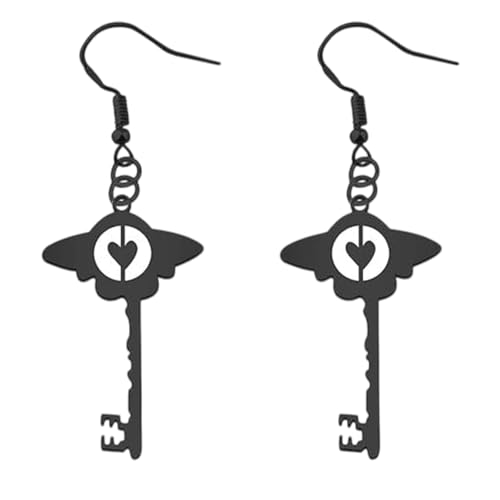 1 Paar Modische Herzflügelohrringe Schlüssel Dangle Acryl Heart Gift Für Cosplay Enthusiasten Cosplay Ohrringe 1 Paar Modische Herzflügelohrringe Schlüssel Dangle Acryl Heart Gift Für Cosplay Enthusiasten Cosplay Ohrringe von BUBEFSKD