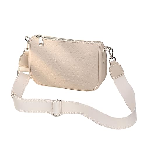2023 Neue Einfache Fashion Umhängetasche Freizeitbeutel Trendy Messenger Für Frauen Mädchen Vielseitig Gewebter Crossbody Umhängetasche von BUBEFSKD
