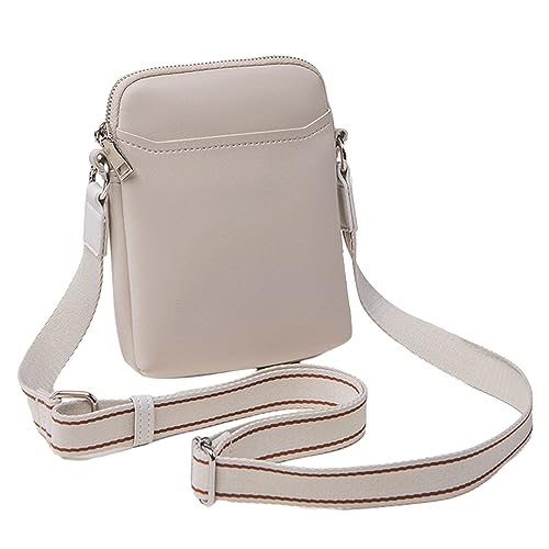 2023 Neue Einfache Fashion Umhängetaschen Freizeittaschen Square Trendy Für Frauen Mädchen Crossbody Solid Color PU Phone von BUBEFSKD