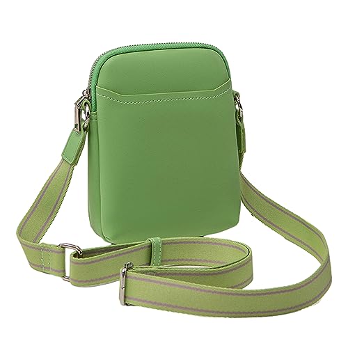 2023 Neue Einfache Fashion Umhängetaschen Freizeittaschen Square Trendy Für Frauen Mädchen Crossbody Solid Color PU Phone von BUBEFSKD