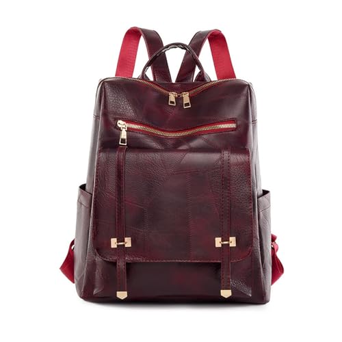 2023 Neues Rucksack PU Weiche Buchbags Für Mädchen Frauen Vielseitiger Doppelgurt Umhängetasche Spritzsichere Reisetaschen Reiserucksack Reise von BUBEFSKD