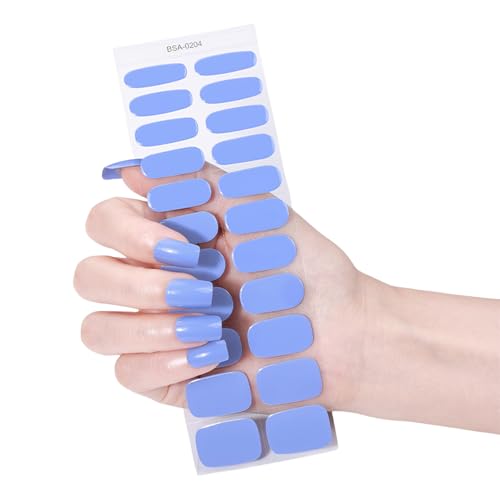 22pcs Gelnägel Wraps Set Vollbezüge Gelnägel Aufkleber Ohne UV von BUBEFSKD