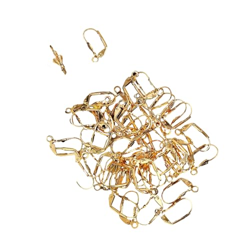 50 Stück Gold/Silber Ton Clip An Ohrringen Bequemer Französisch Inspirierter Schmuck Für Hochzeiten Partys Formelle Anlässe Keine Durchdringenden Ohrzubehör 50 Stück Gold/Silber Ton Clip An Ohrringen Bequemer Französisch Inspirierter Schmuck Für Hochzeiten Partys Formelle Anlässe Keine Durchdringenden Ohrzubehör von BUBEFSKD