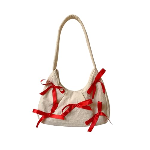 ABERARM BAG Women Achselhilfe Winterhandtasche 2024 Mädchen Bogenknot Schulter Geeignet Für Verschiedene Anlass Achselbeutel von BUBEFSKD