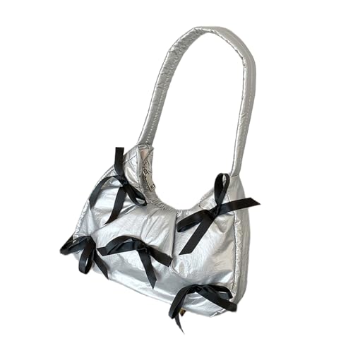 ABERARM BAG Women Achselhilfe Winterhandtasche 2024 Mädchen Bogenknot Schulter Geeignet Für Verschiedene Anlass Achselbeutel von BUBEFSKD
