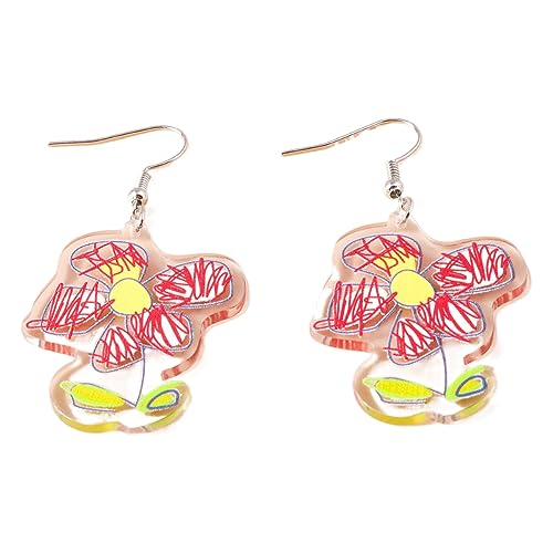 Acrylblumenohrringe Einzigartige Tropfenohrringe Modische Schmuck Frauen Kühle Mädchen Übertrieben Accessoires Geschenkohrschmuck Für Frauen Und Mädchen Acrylblumenohrringe Einzigartige Tropfenohrringe Modische Schmuck Frauen Kühle Mädchen Übertrieben Accessoires Geschenkohrschmuck Für Frauen Und Mädchen von BUBEFSKD