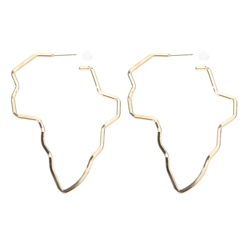 Africa Map Ohrringe Ethnischer Stil Anhänger Mode Afrikanische Ohrhütte Schmuck Für Frauen Und Mädchen Afrika Für Frauen Geeignet von BUBEFSKD