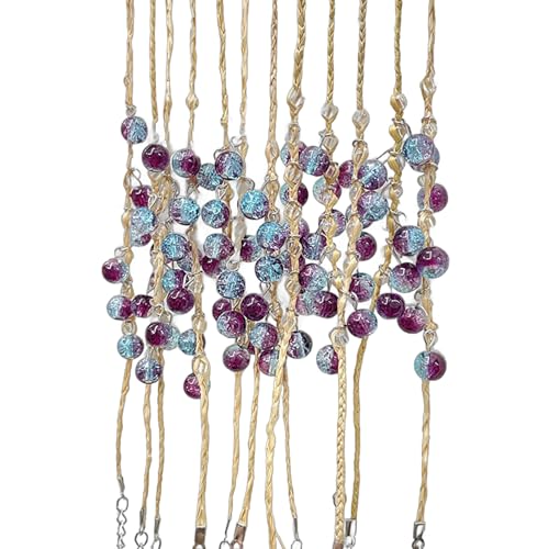 BUBEFSKD 12 Pcs Handgefertigte Armbänder Für Frauen Paar Geflochten von BUBEFSKD