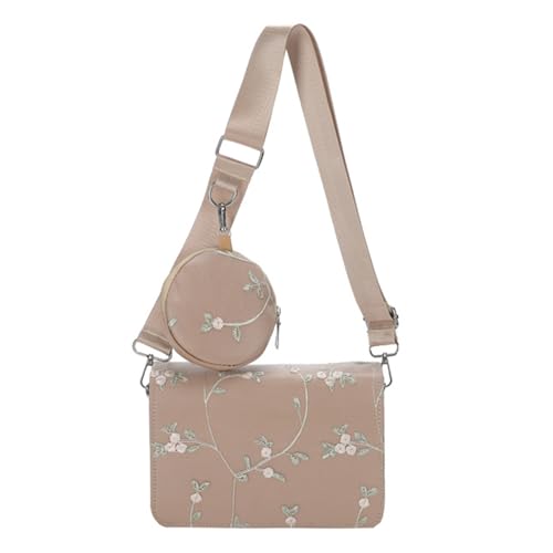 BUBEFSKD 2023 Crossbody Tasche Für Teen Girl Vielseitige Schulter Große Kapazitäts Bote Mit Kleinen Geldbörsenstickereien Verstellbarer Schultergurt BUBEFSKD 2023 Crossbody Tasche Für Teen Girl Vielseitige Schulter Große Kapazitäts Bote Mit Kleinen Geldbörsenstickereien Verstellbarer Schultergurt von BUBEFSKD