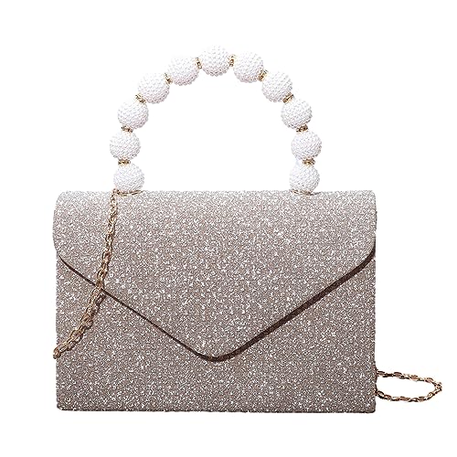 BUBEFSKD 2023 Hochzeitskupplung Cocktail Cross Body Umhängetasche Sparklinierende Abendparty Bankett Lady Geldbeutel Handtasche Umschlag Abendtaschen von BUBEFSKD