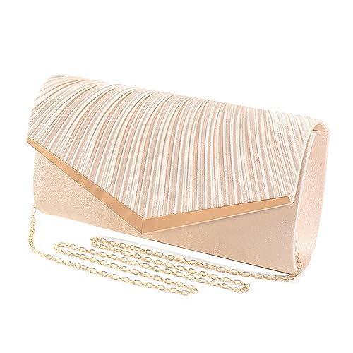 BUBEFSKD 2023 Hochzeitskupplung Cocktail Falten Crossbody Umhängetasche Umschlag Abendbein Handtasche Für Frauen Mädchen Formelle Party Clutch von BUBEFSKD