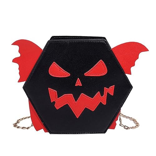 BUBEFSKD 2023 Modekettenbeutel Halloween Lustige Kürbisumhängetasche Große Kapazität Crossbody Taschen Für Mädchen Frauen Vielseitige Tasche Einzigartige Halloween Design von BUBEFSKD