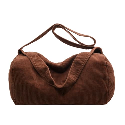 BUBEFSKD 2023 Neue Crossbody Bag Corduroy Vintage Schulter Trendy Großer Kapazität Messenger Für Mädchen Teen Vielseitig Große Einkaufstasche Für Frauen von BUBEFSKD