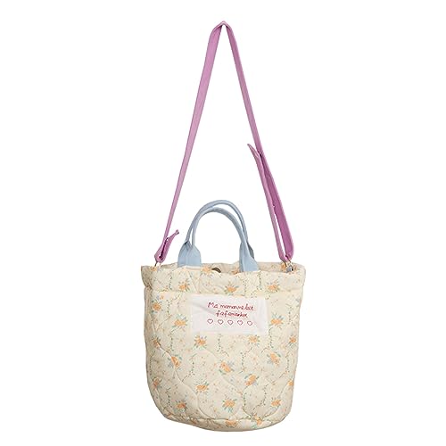 BUBEFSKD 2023 Neue Handtasche Große Kapazitätsbeutel Umhängetaschen Für Frauen Girl Lady Geldbeutel Blumenkreuzkörperbodsbeutel von BUBEFSKD