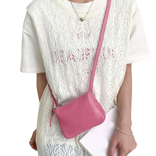 BUBEFSKD 2024 Kleine Schultertasche Auffällige Crossbody Tasche Einfach Fest Für Frauen Und Mädchen Weiche PU Ledermaterial Crossbody BUBEFSKD 2024 Kleine Schultertasche Auffällige Crossbody Tasche Einfach Fest Für Frauen Und Mädchen Weiche PU Ledermaterial Crossbody von BUBEFSKD