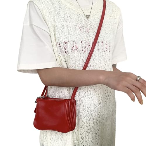 BUBEFSKD 2024 Kleine Schultertasche Auffällige Crossbody Tasche Einfach Fest Für Frauen Und Mädchen Weiche PU Ledermaterial Crossbody BUBEFSKD 2024 Kleine Schultertasche Auffällige Crossbody Tasche Einfach Fest Für Frauen Und Mädchen Weiche PU Ledermaterial Crossbody von BUBEFSKD