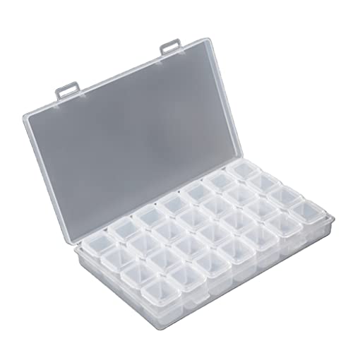 BUBEFSKD 28 Gitter Klare Plastikorganisator Box Aufbewahrungsbehälter Schmuck Mit Einstellbaren Trennwänden Für Perlenhandwerksorganisator Für Frauen Plastik BUBEFSKD 28 Gitter Klare Plastikorganisator Box Aufbewahrungsbehälter Schmuck Mit Einstellbaren Trennwänden Für Perlenhandwerksorganisator Für Frauen Plastik von BUBEFSKD