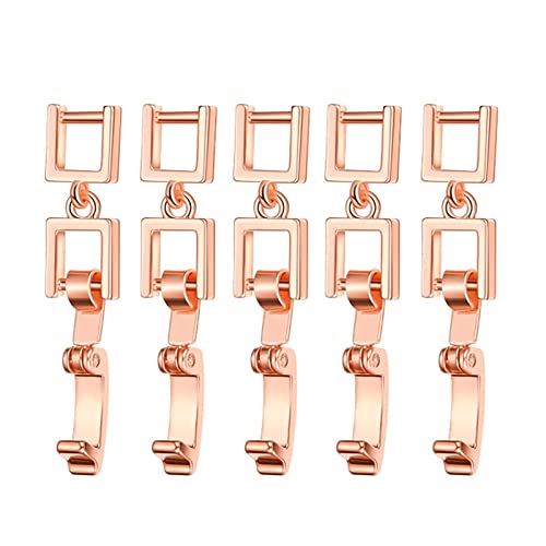BUBEFSKD 5 PCs Einfache Halskette Armband Streckerlegellegungsverlängerung Falten Sie Sich Über Verschluss Für Armbandkette Und Schmuck Schmuckstrecke Für Armbänder Halskettenverschluss Her. von BUBEFSKD