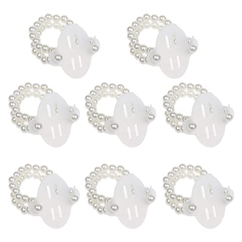 BUBEFSKD 8 Stücke/Set Handgefertigte Elastische Perlengelenksbänder Corsage Dekoration Stretch Perlhochzeitsgelände Für Den Festival Abschlussball von BUBEFSKD