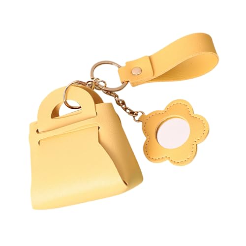 BUBEFSKD Bag Keychain PU Lederschlüsselkette Aufbewahrungsanhänger Anhänger Keyings Schöne Anhänger Charme Aufbewahrungskoffer von BUBEFSKD