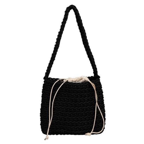 BUBEFSKD Baumwollwebige Achselhöhlenbeutel Mit Kordelschulter Für Frauen Mädchen Sommerhandtasche Luxushandtasche Unterarmtasche Für Frauen von BUBEFSKD