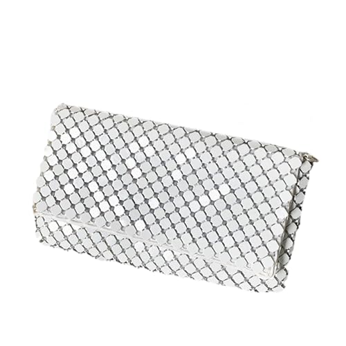 BUBEFSKD Black Metal Mesh Evening Bag Mode Umschlag Geldbörse Mit Abnehmbarer Kettenabendhandtasche Für Hochzeit BUBEFSKD Black Metal Mesh Evening Bag Mode Umschlag Geldbörse Mit Abnehmbarer Kettenabendhandtasche Für Hochzeit von BUBEFSKD