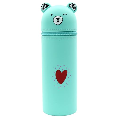 BUBEFSKD Cartoon Bärenstiftbeutel Großer Fach Reißverschluss Silikon Bleistift Hülle Stehpene Bleistifttasche Geschenk Für Student Teen Stationeries Geschenk BUBEFSKD Cartoon Bärenstiftbeutel Großer Fach Reißverschluss Silikon Bleistift Hülle Stehpene Bleistifttasche Geschenk Für Student Teen Stationeries Geschenk von BUBEFSKD