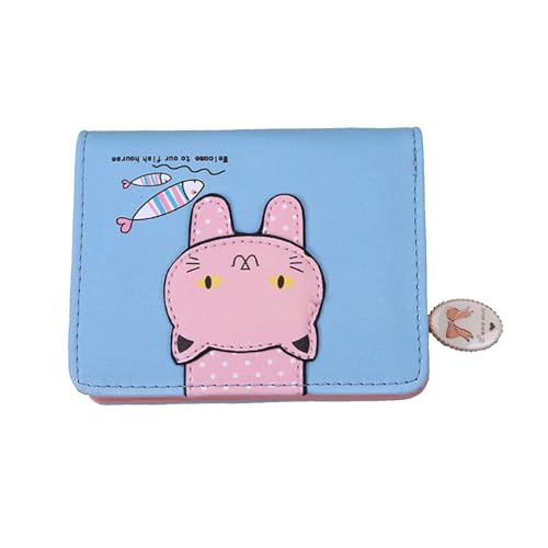 Cartoon Wallet Kurztyp Kreditkarte Bankkarte Bargeldhalter Mädchen Frauen Münze Geldbeutel Multi Slot Biflold Pocket Wallet Kleine Reißverschluss Cartoon Wechselbeutel von BUBEFSKD